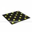 Плитка тактильная контрастная из полиуретана, со сменными рифами (непреодолимое препятствие, конусы шахматные) ГОСТ - Доступная среда