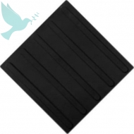 Тактильная плитка полиуретан, цвет черный, 500x500 мм - Доступная среда