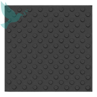 Тактильная плитка ПВХ, черная (конус,линии,диагональ) 500 x 500 мм - Доступная среда