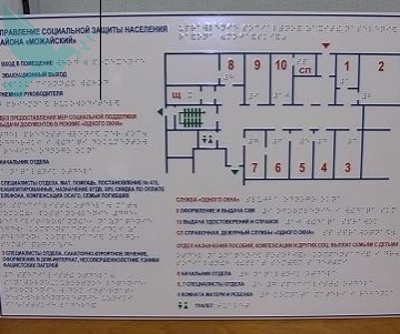 Тактильная мнемосхема прозрачная Оргстекло 8мм Размер 900х1200мм - Доступная среда